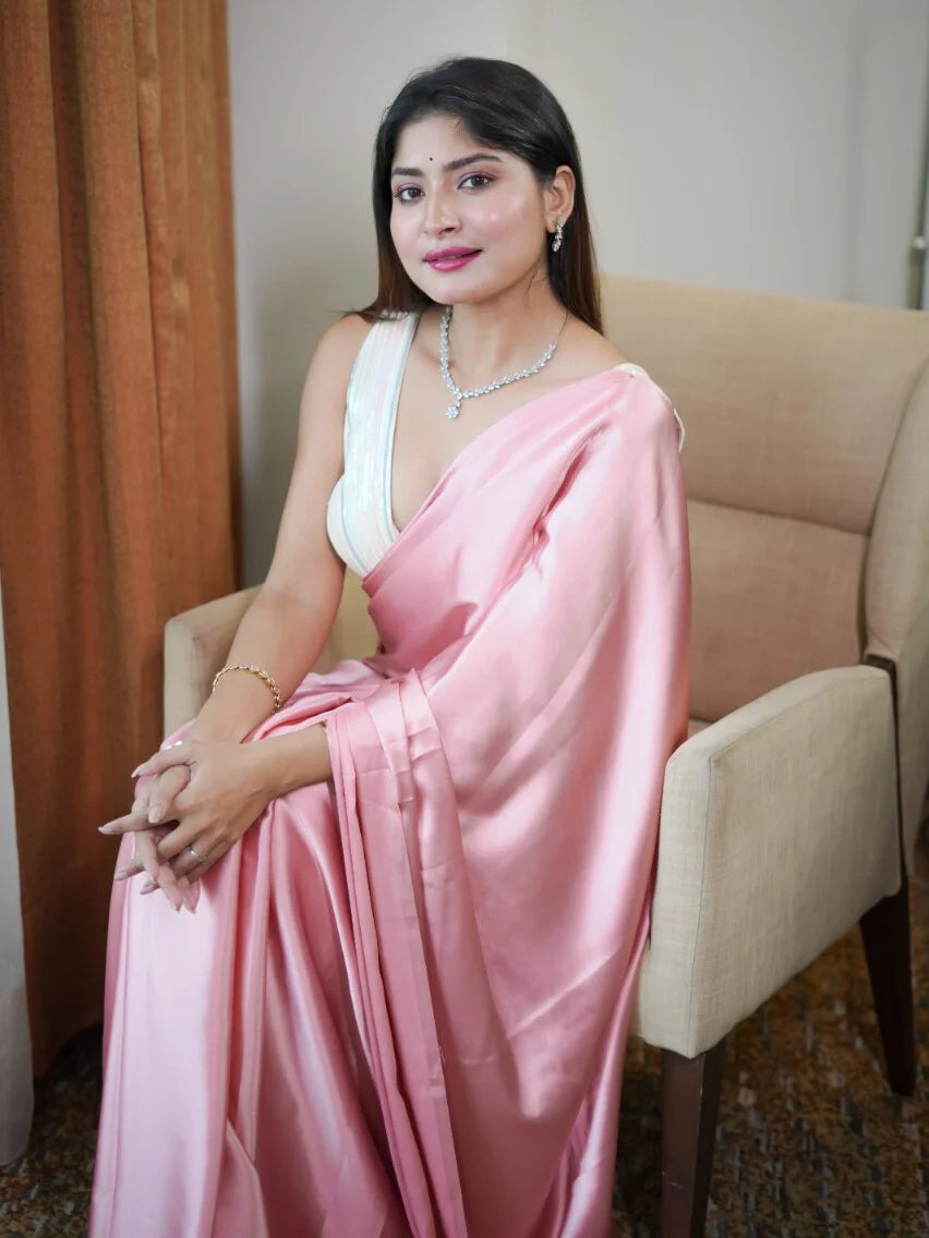 Multicolor Georgette Deep Neck Sleeveless Readymade Blouse