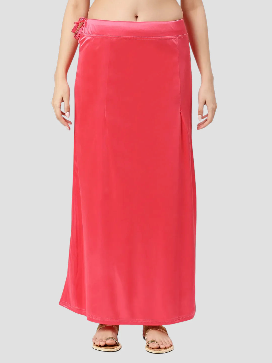 Hot Pink Satin Zip and Drawstring Petticoat