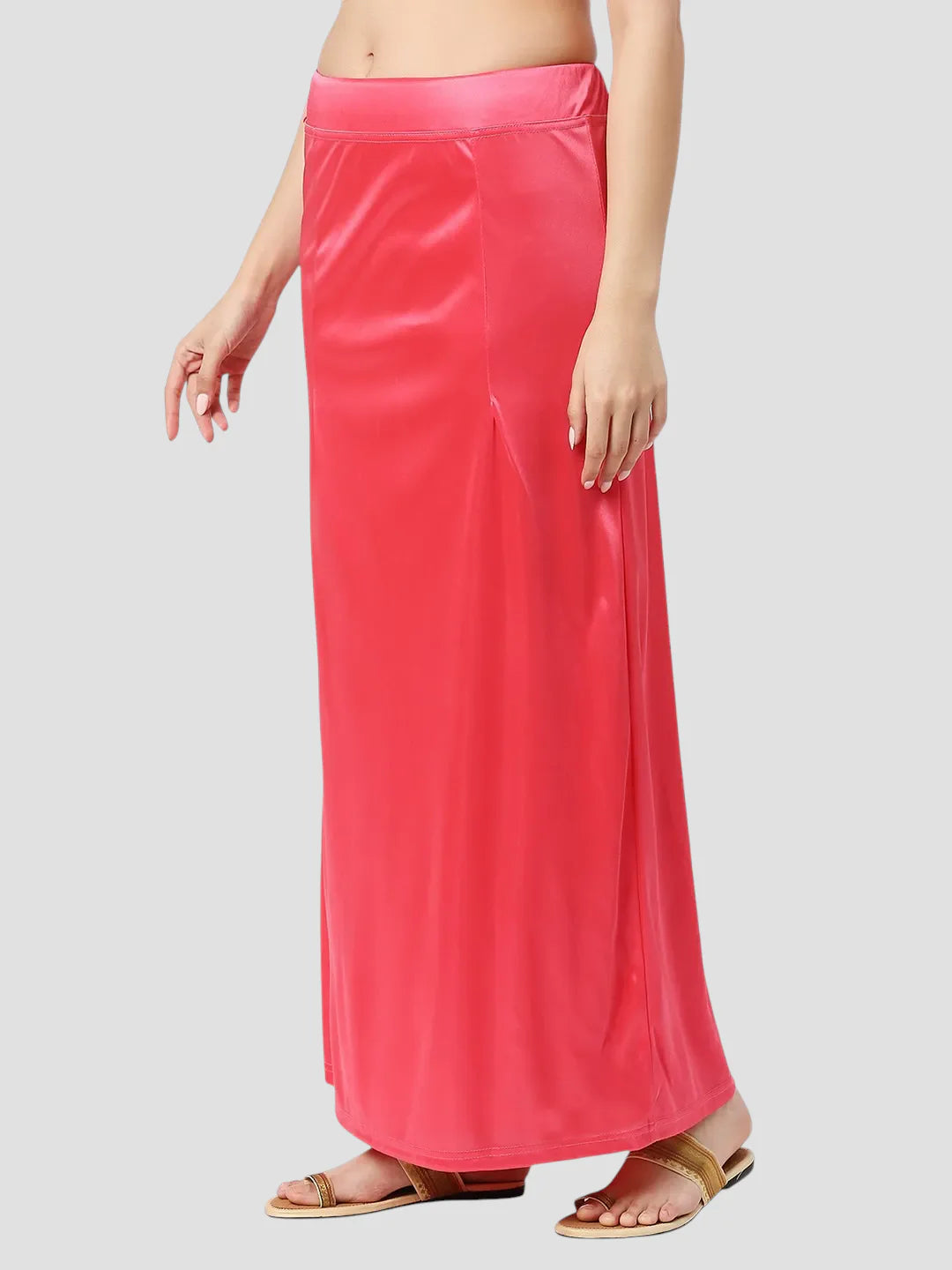 Hot Pink Satin Zip and Drawstring Petticoat