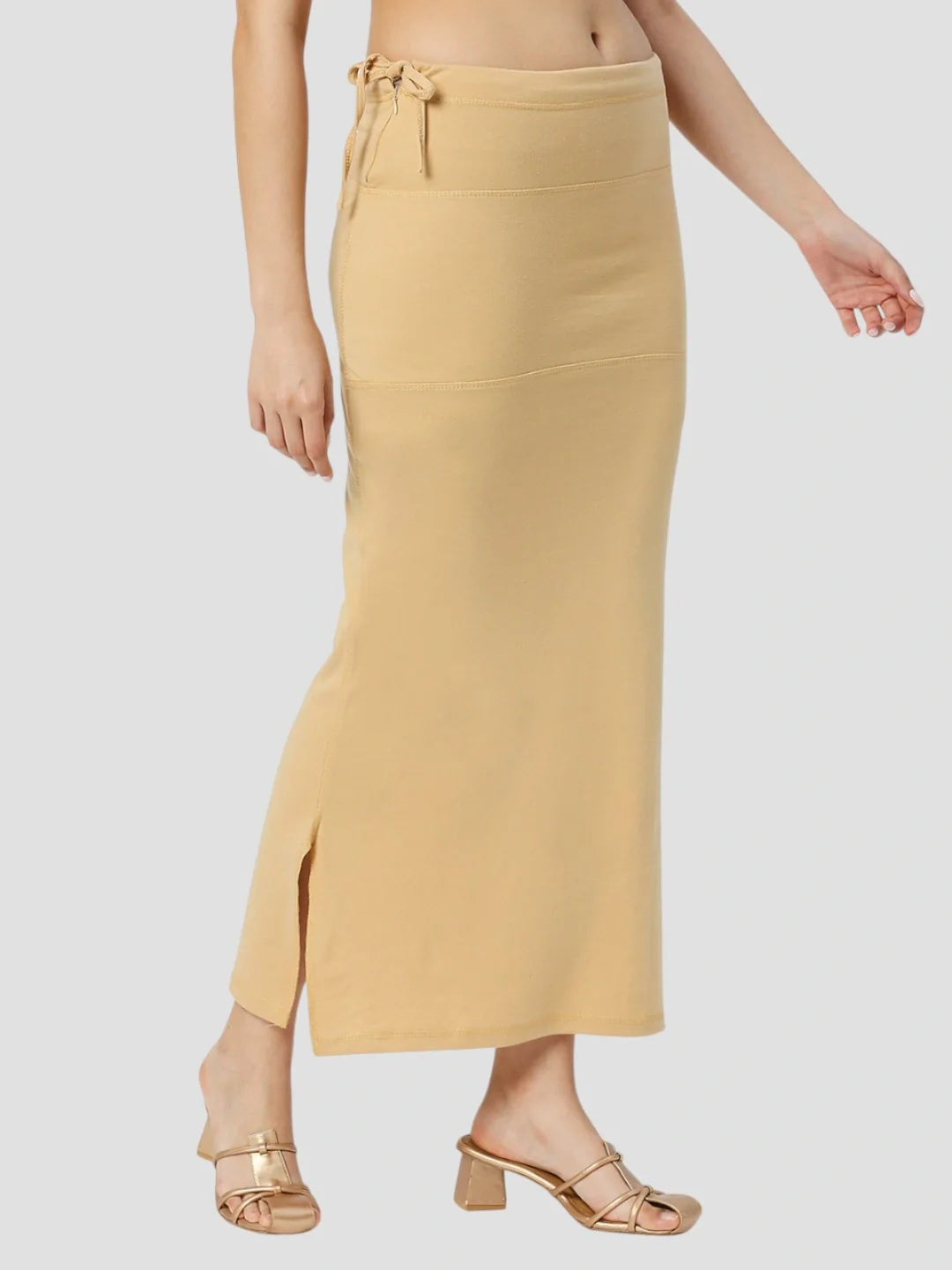 Light Brown Cotton Stretchable Spandex Shapewear