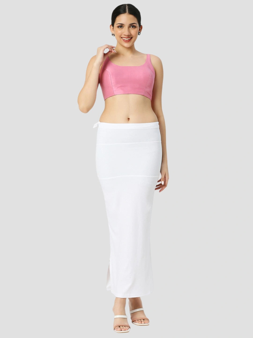 White Cotton Lycra Shapewear