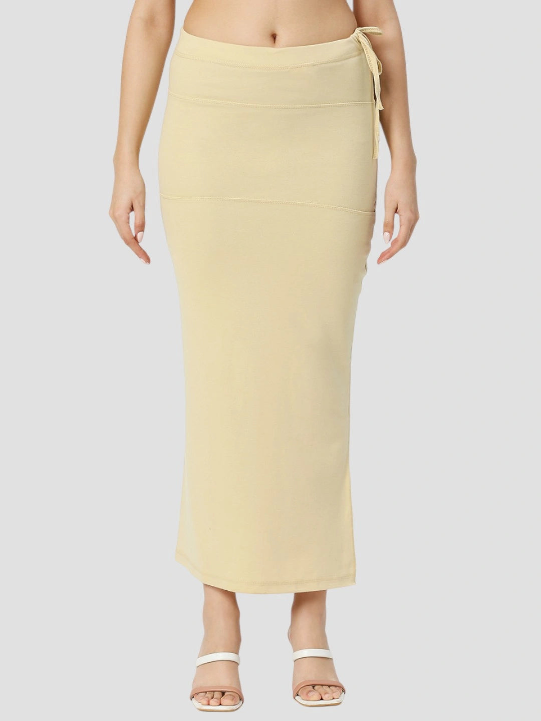 Cream Cotton Lycra Shapewear