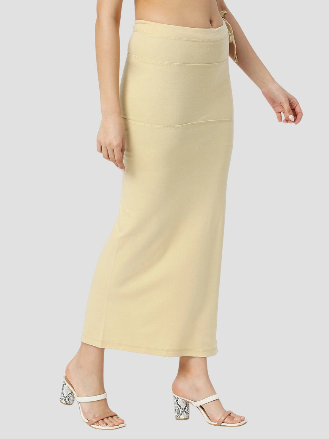 Cream Cotton Lycra Shapewear