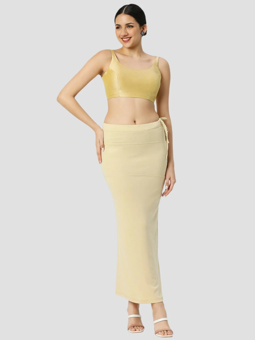 Cream Cotton Stretchable Spandex Shapewear