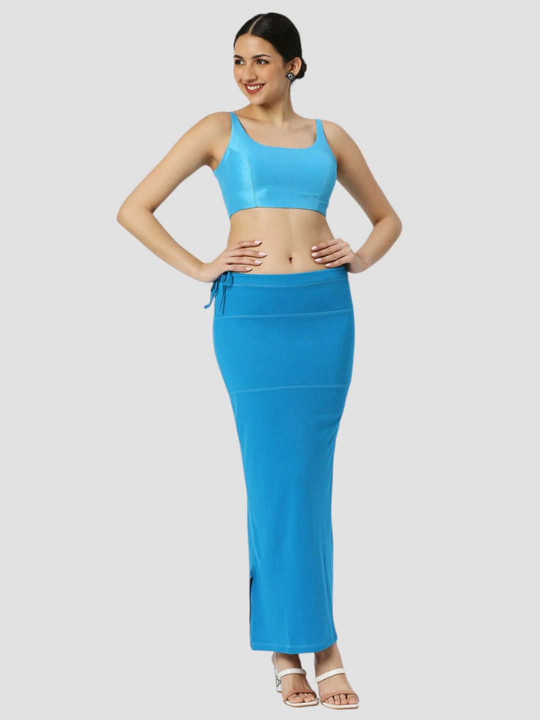 Cobalt Blue Cotton Lycra Shapewear