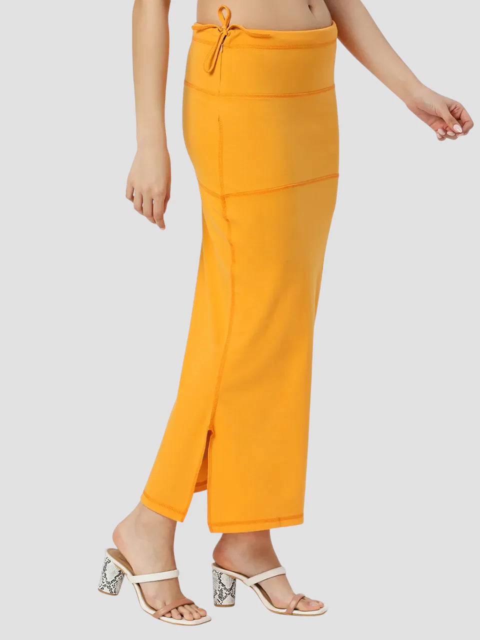 Marigold Yellow Cotton Lycra Shapewear