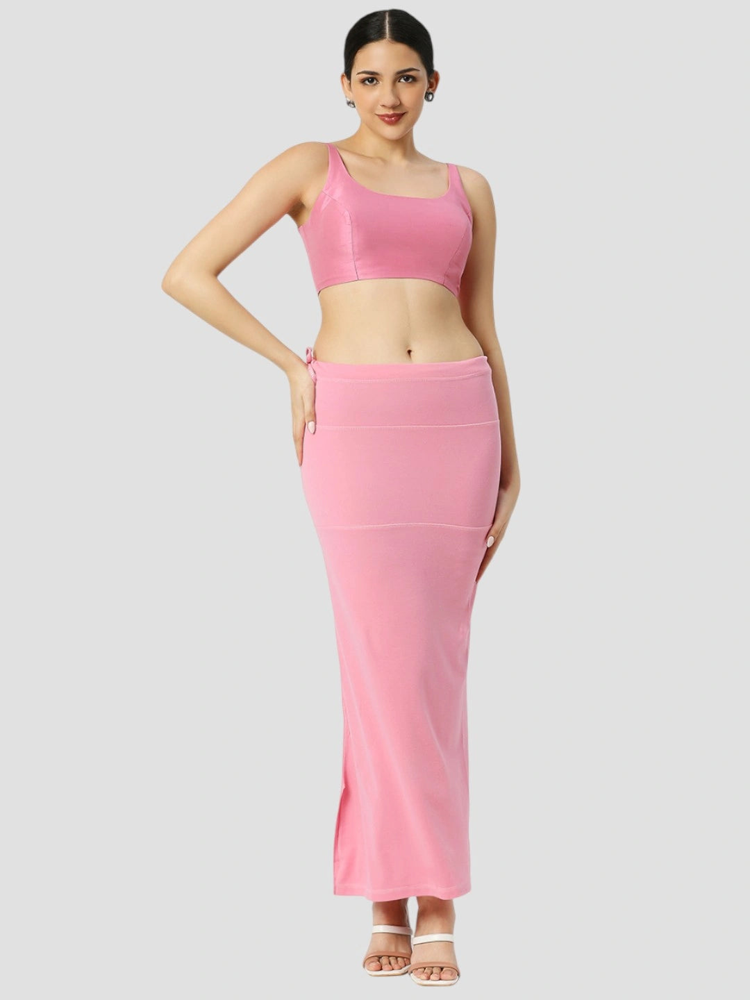 Baby Pink Cotton Lycra Shapewear