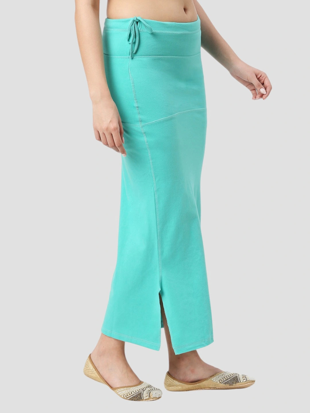 Aqua Green Cotton Lycra Shapewear