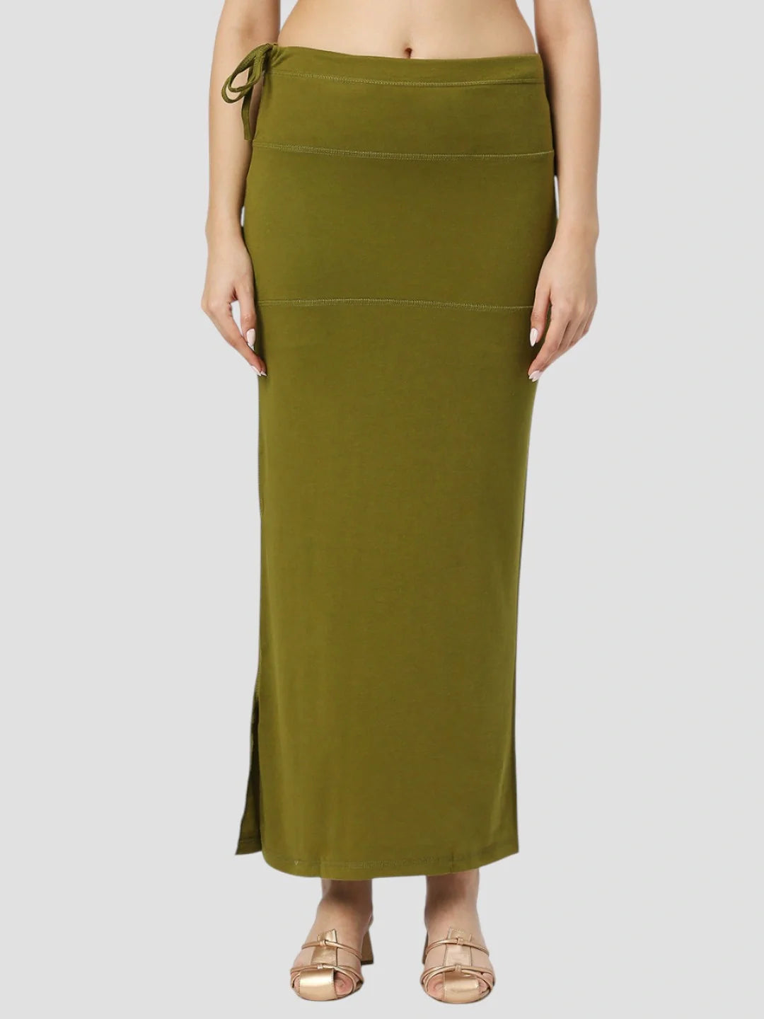 Mehndi Green Cotton Stretchable Spandex Shapewear