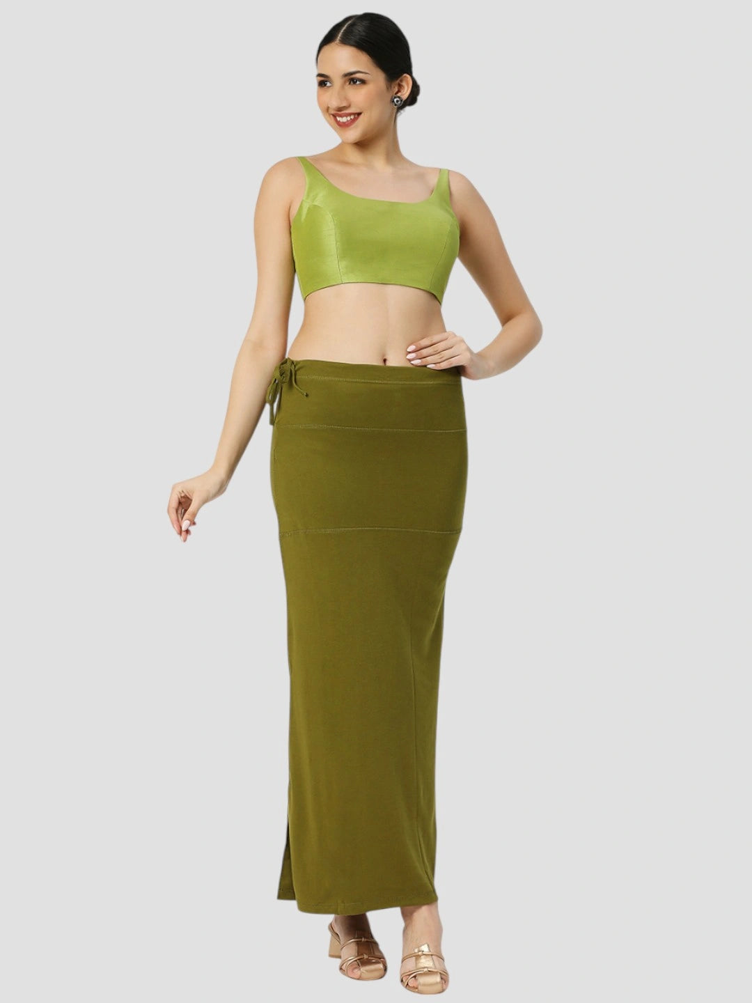 Mehndi Green Cotton Lycra Shapewear