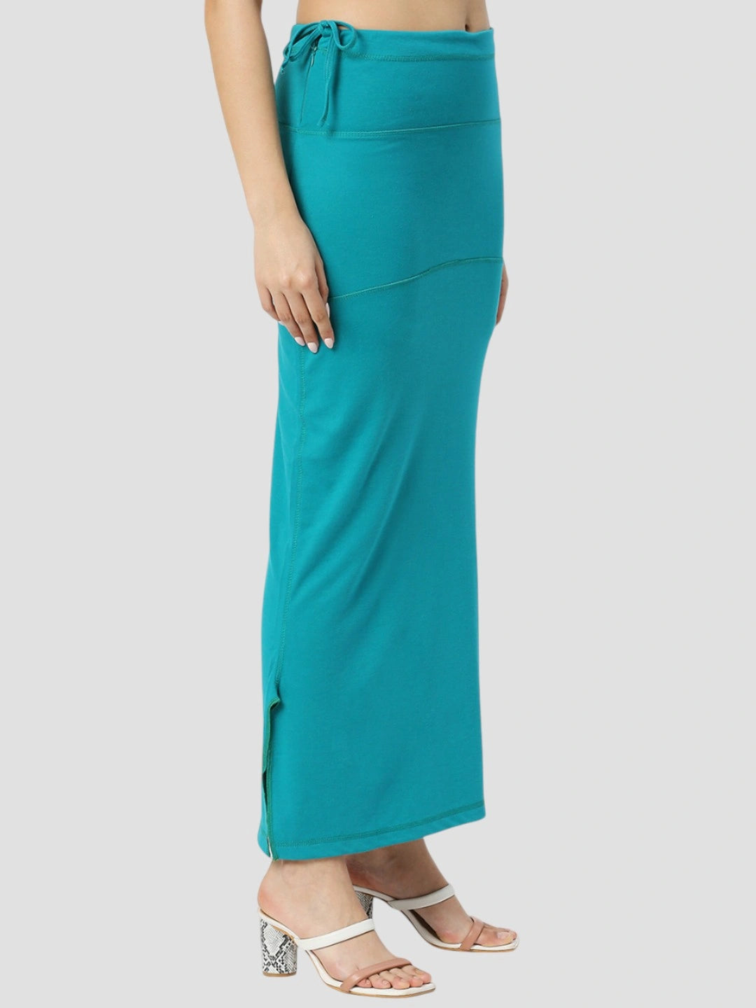 Peacock Blue Cotton Lycra Shapewear