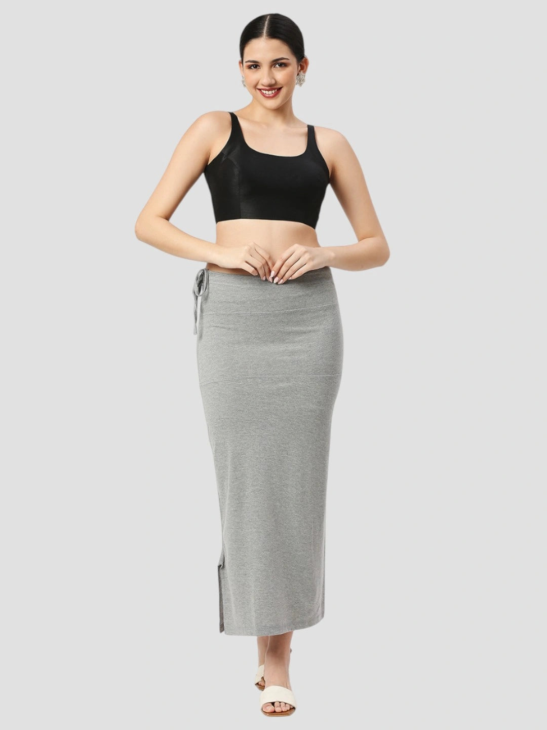 Grey Cotton Lycra Shapewear