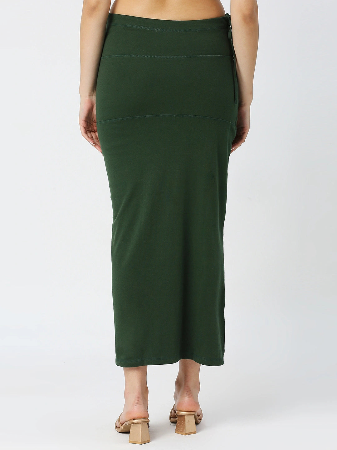 Forest Green Cotton Lycra Shapewear