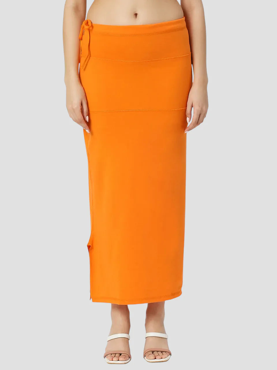 Orange Cotton Lycra Shapewear