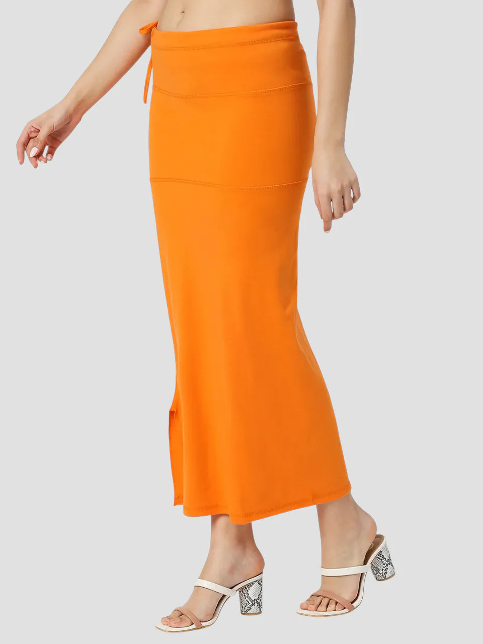 Orange Cotton Lycra Shapewear