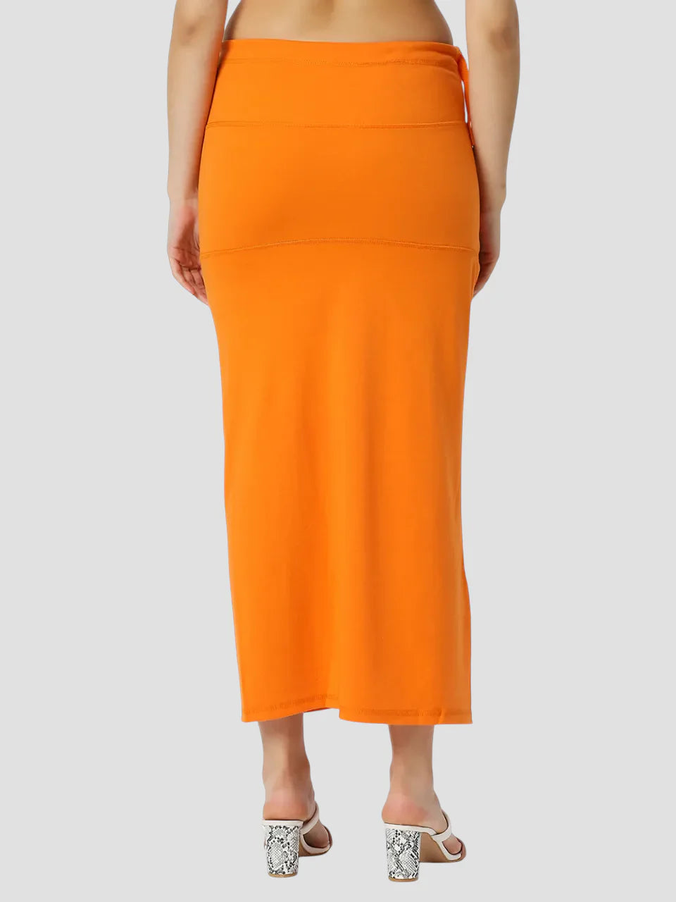 Orange Cotton Lycra Shapewear