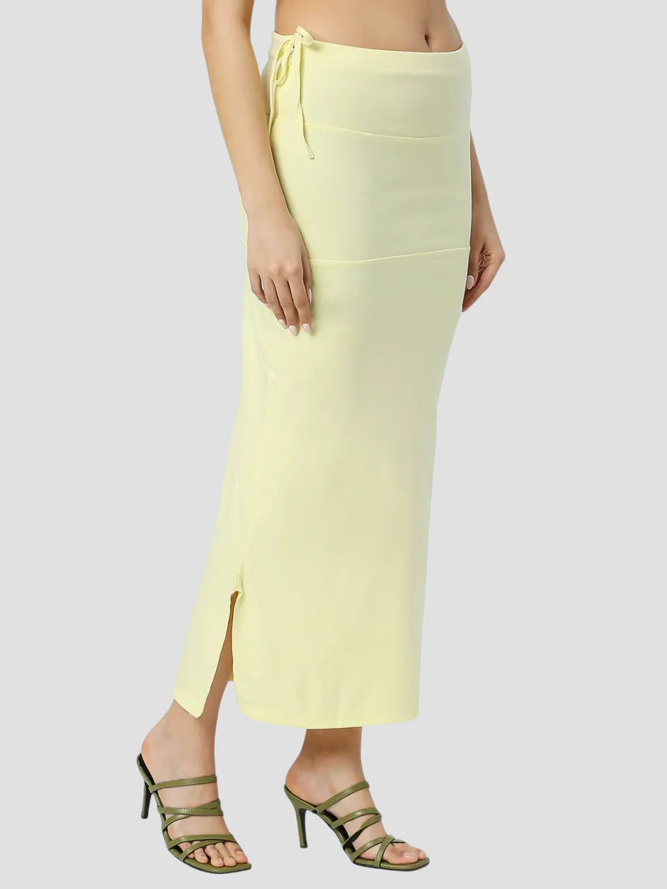 Light Yellow Cotton Lycra Shapewear