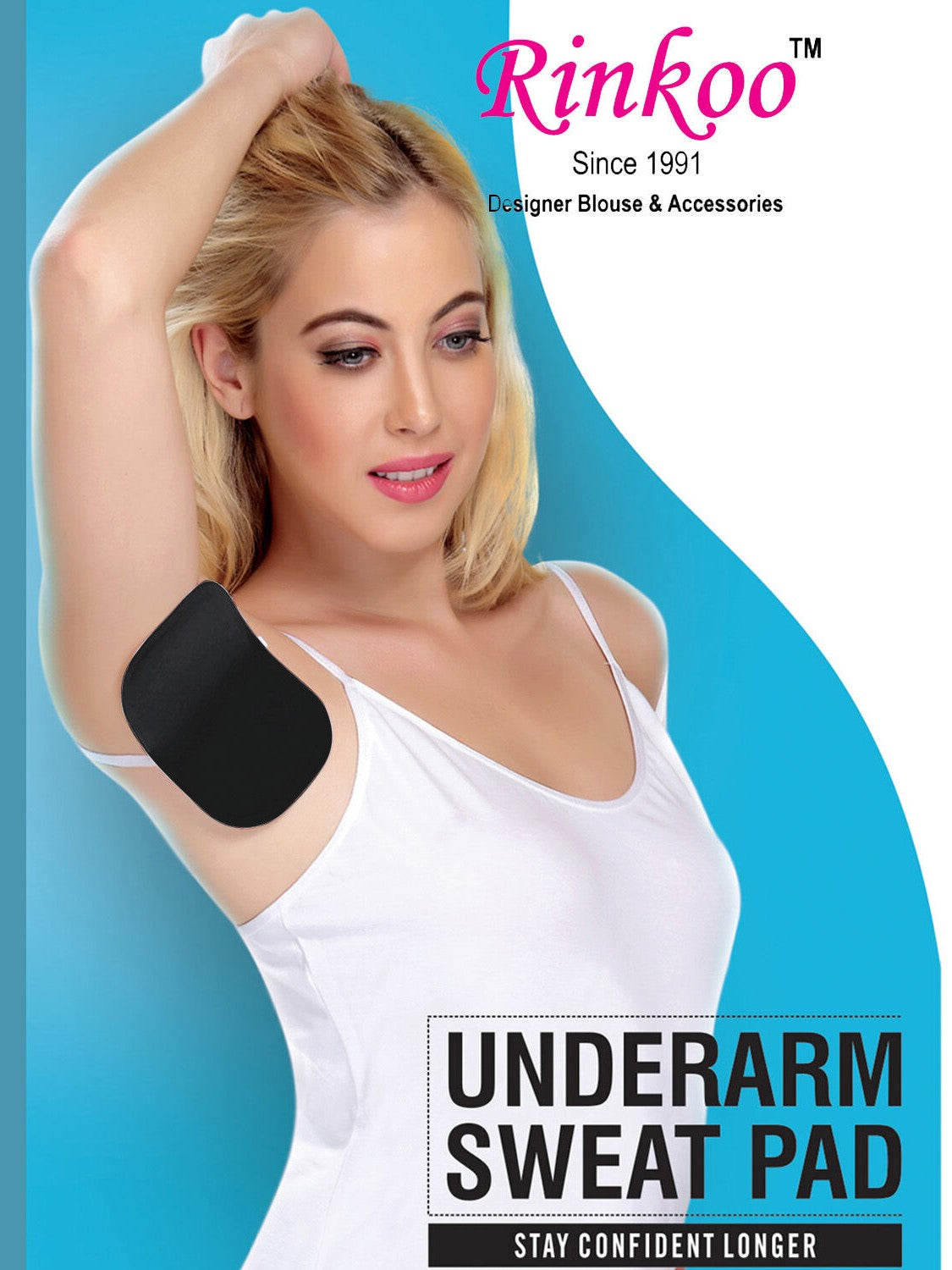 Black Underarm Sweat Pads