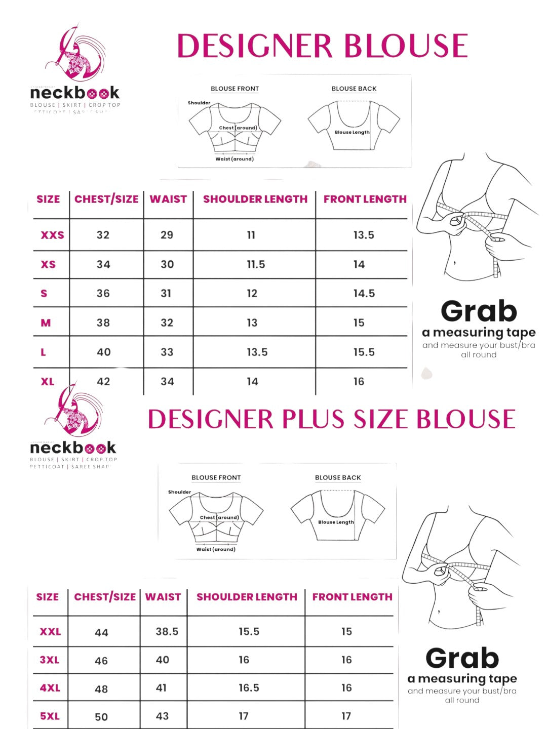 Rani Pink Silk Round Neck Half Sleeves Readymade Blouse