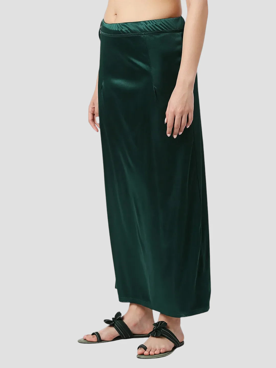 Bright Rama Satin Zip and Drawstring Petticoat