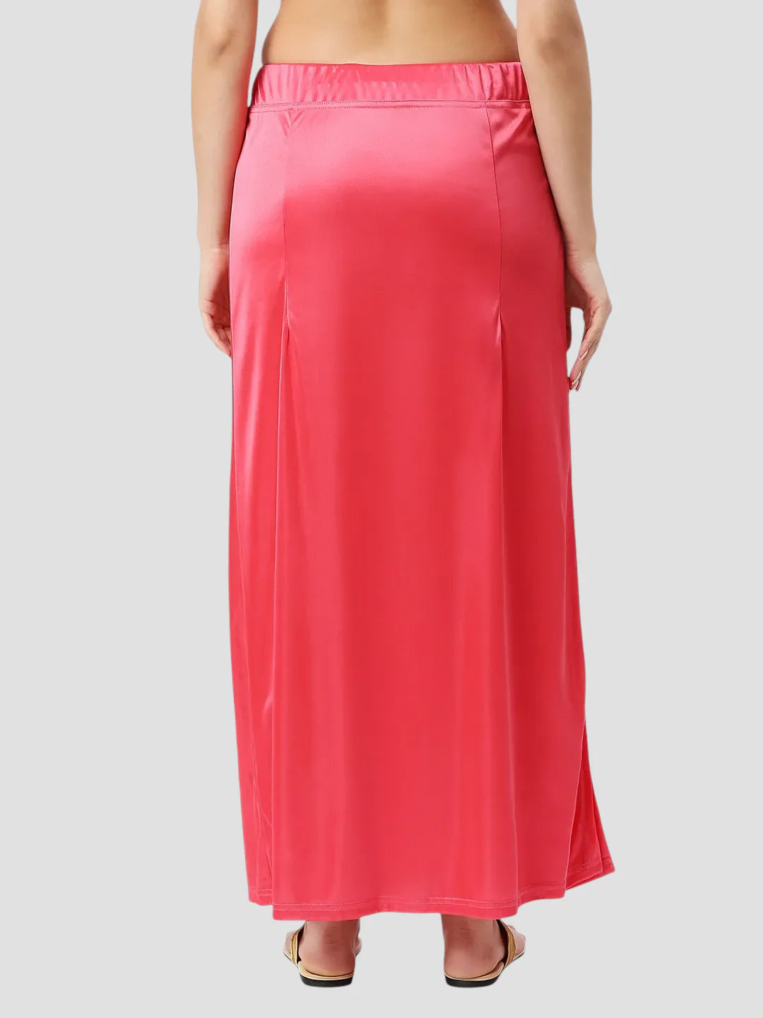 Hot Pink Satin Zip and Drawstring Petticoat