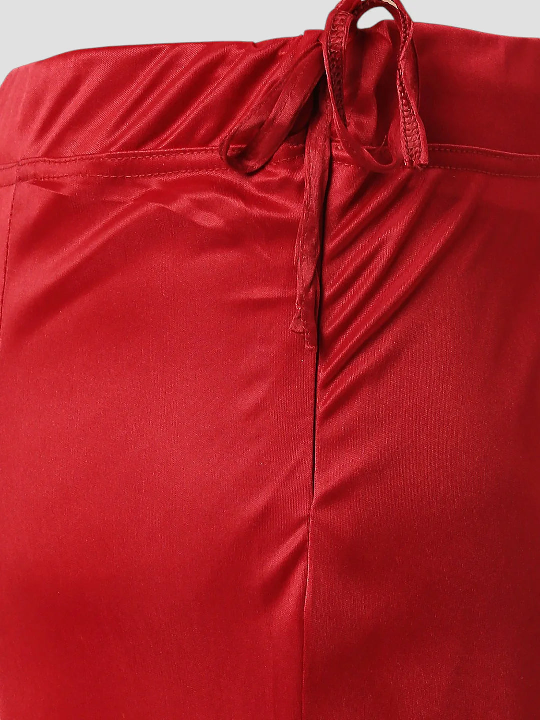 Mulberry Pink Satin Zip and Drawstring Petticoat