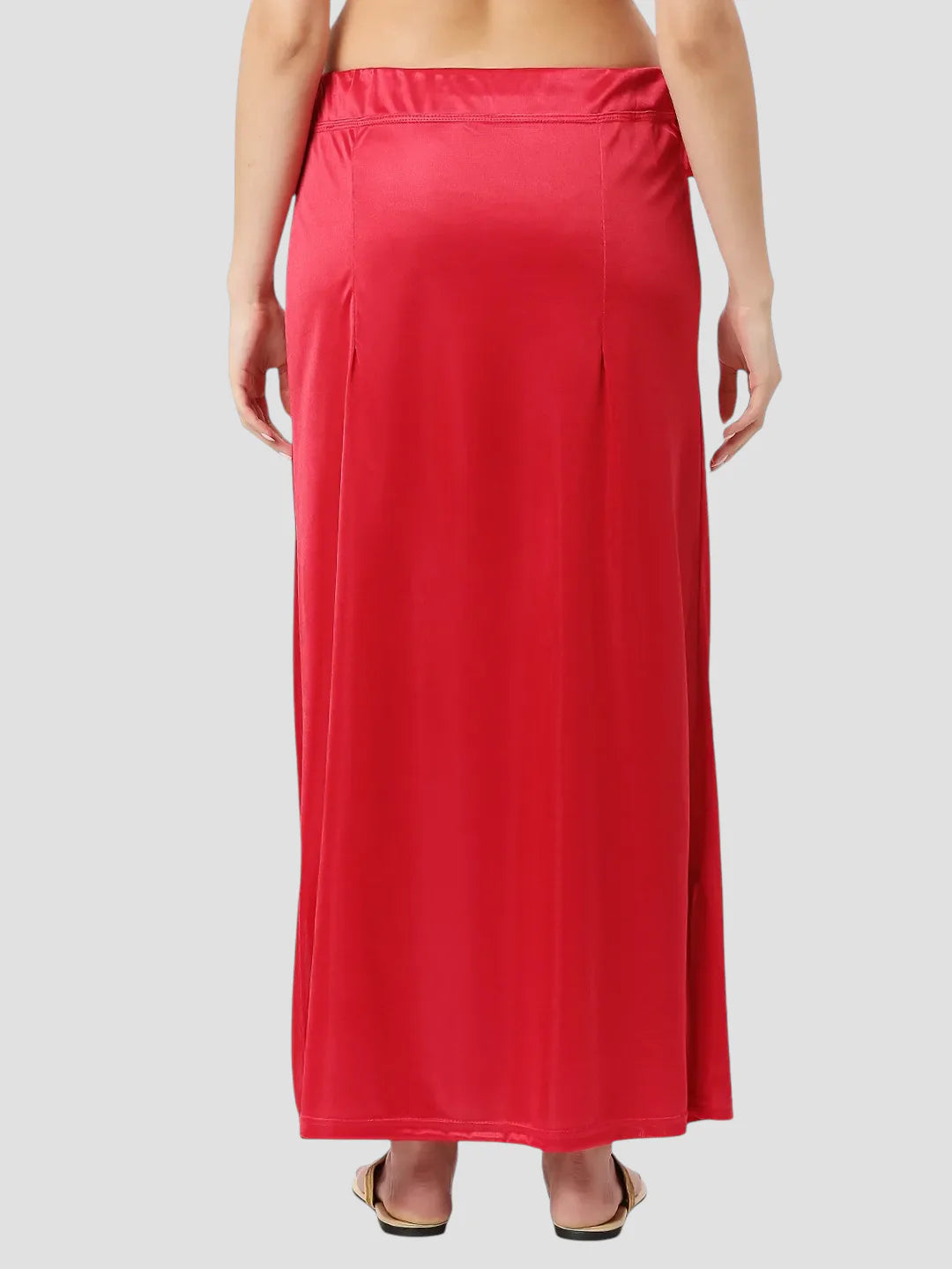 Magenta Pink Satin Zip and Drawstring Petticoat