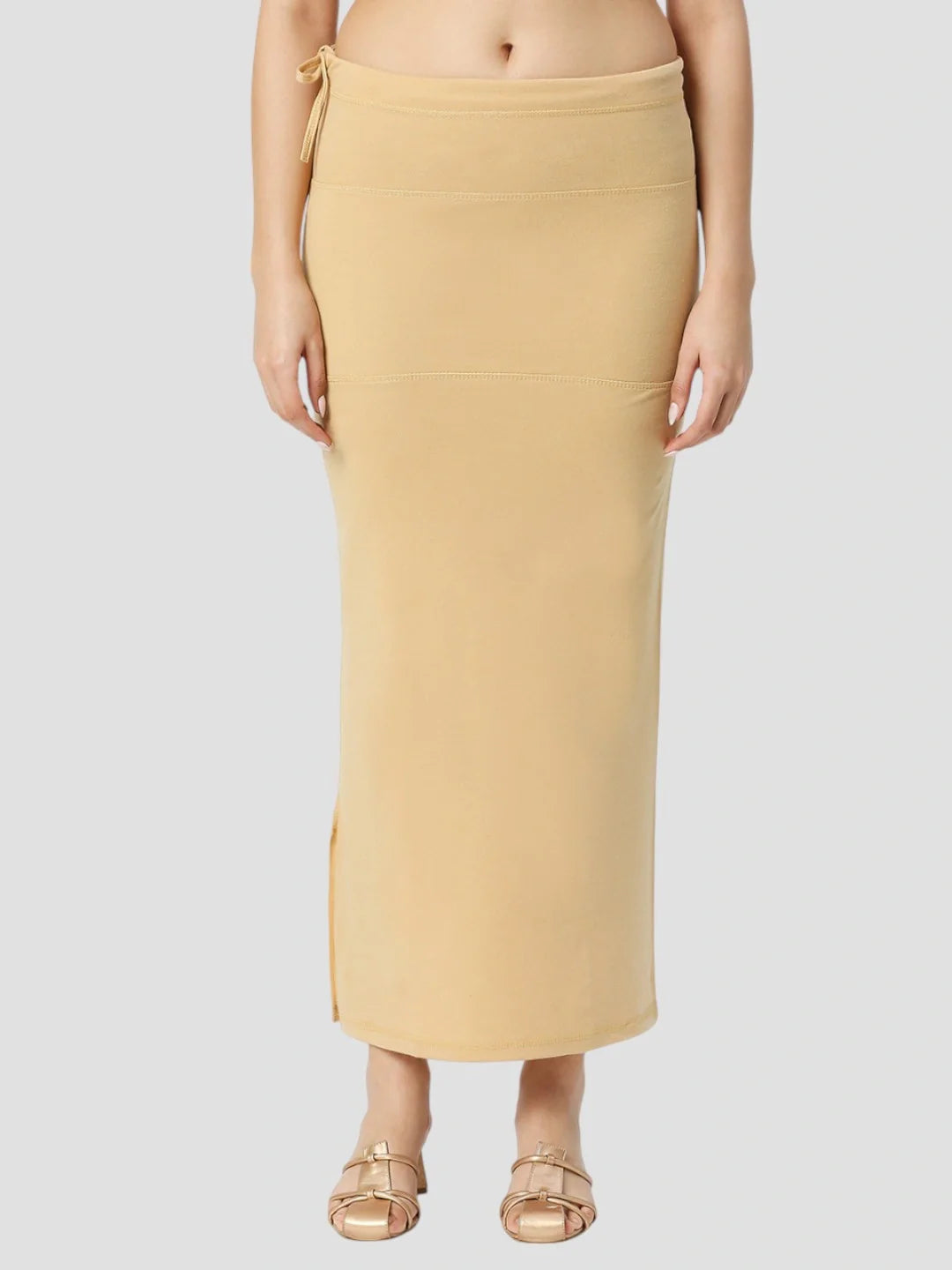 Light Brown Cotton Stretchable Spandex Shapewear