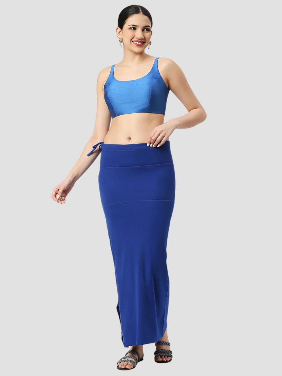 Royal Blue Cotton Stretchable Spandex Shapewear