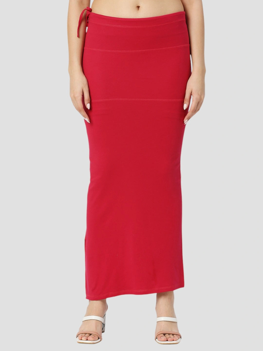 Poppy Red Cotton Lycra Shapewear