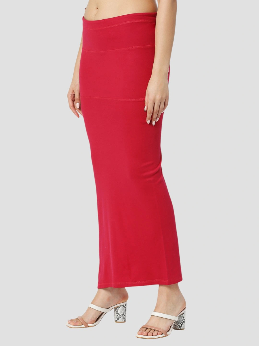 Poppy Red Cotton Lycra Shapewear