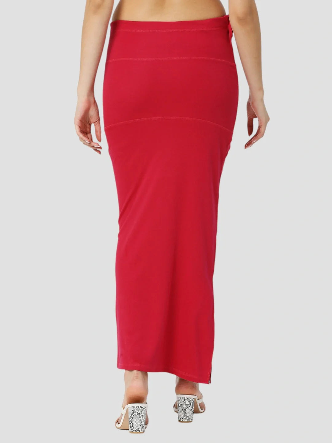 Poppy Red Cotton Stretchable Spandex Shapewear