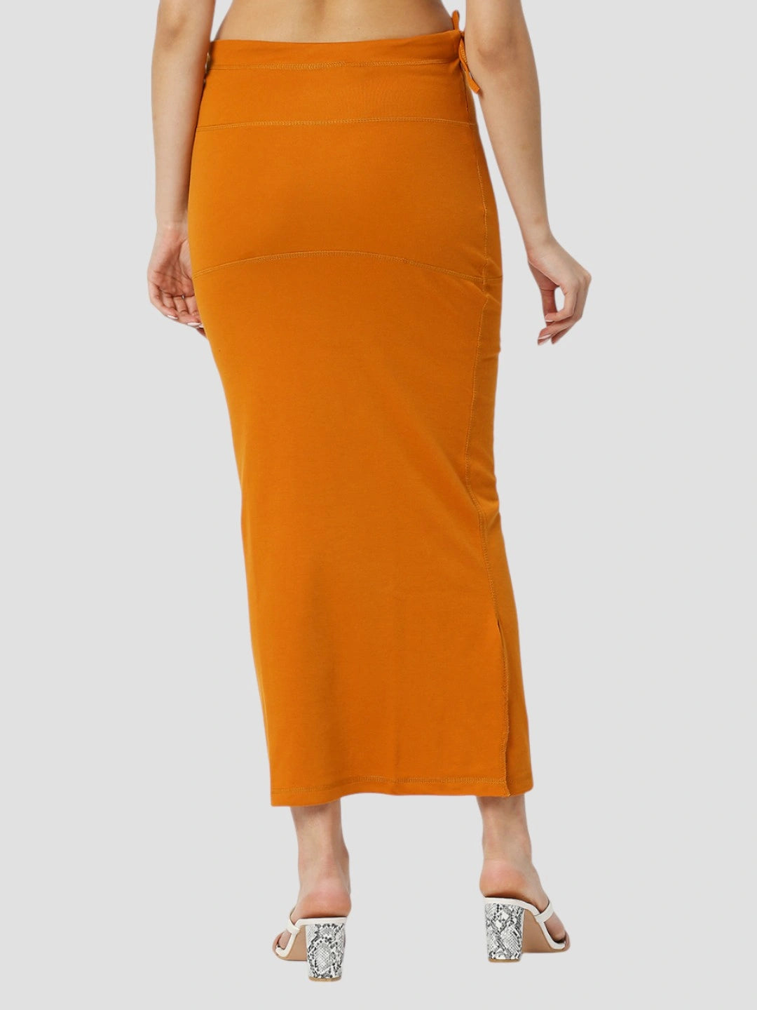 Tangerine Orange Cotton Lycra Shapewear