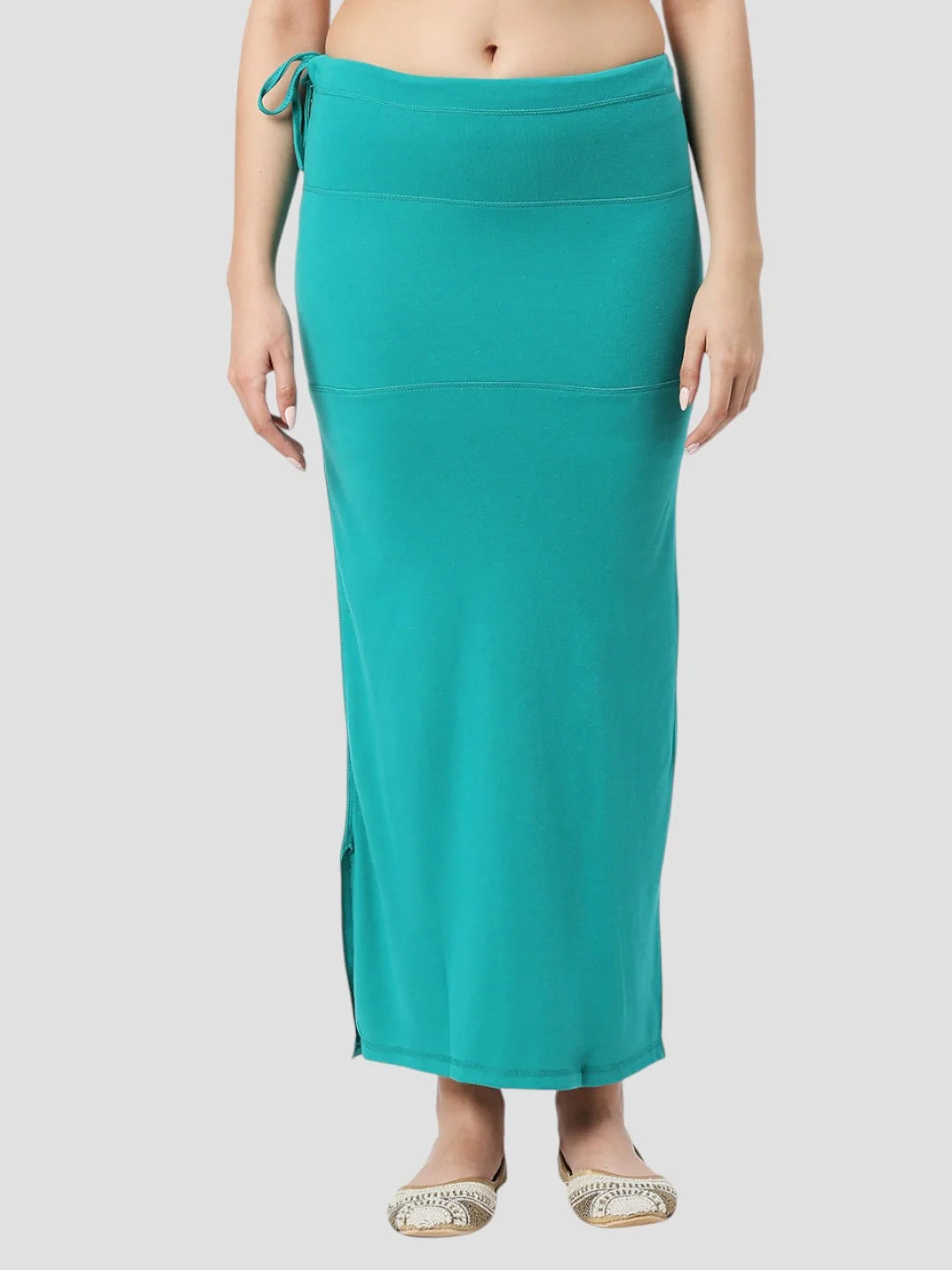 Teal Blue Cotton Stretchable Spandex Shapewear