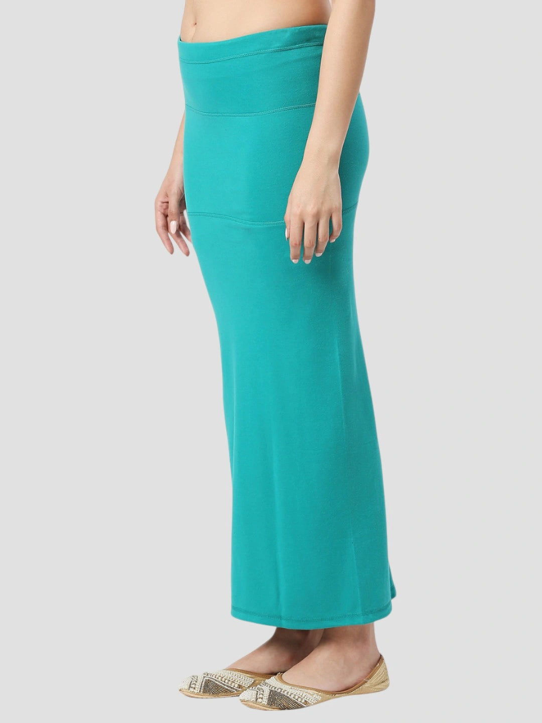 Teal Blue Cotton Lycra Shapewear