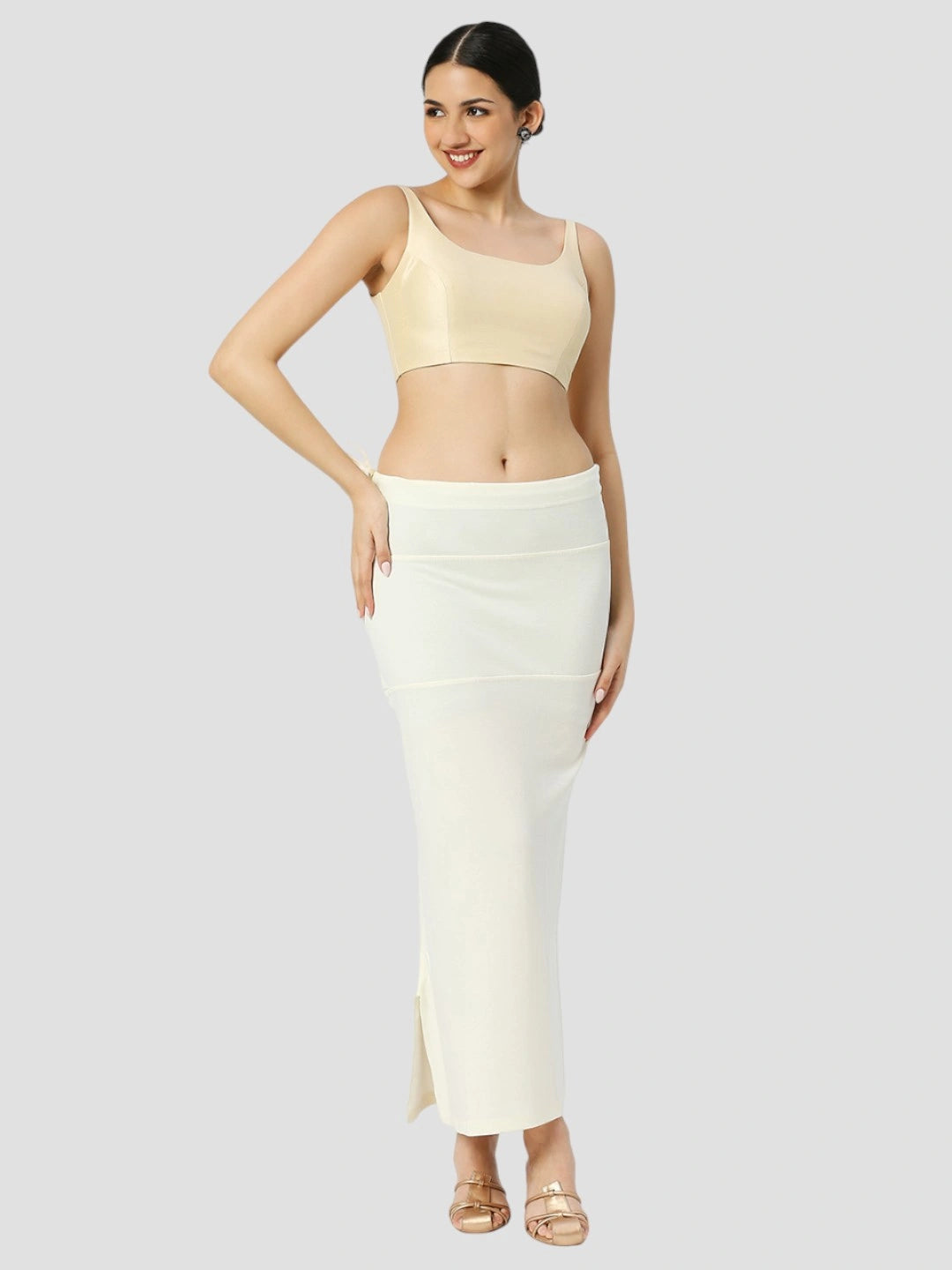 Offwhite Cotton Lycra Shapewear