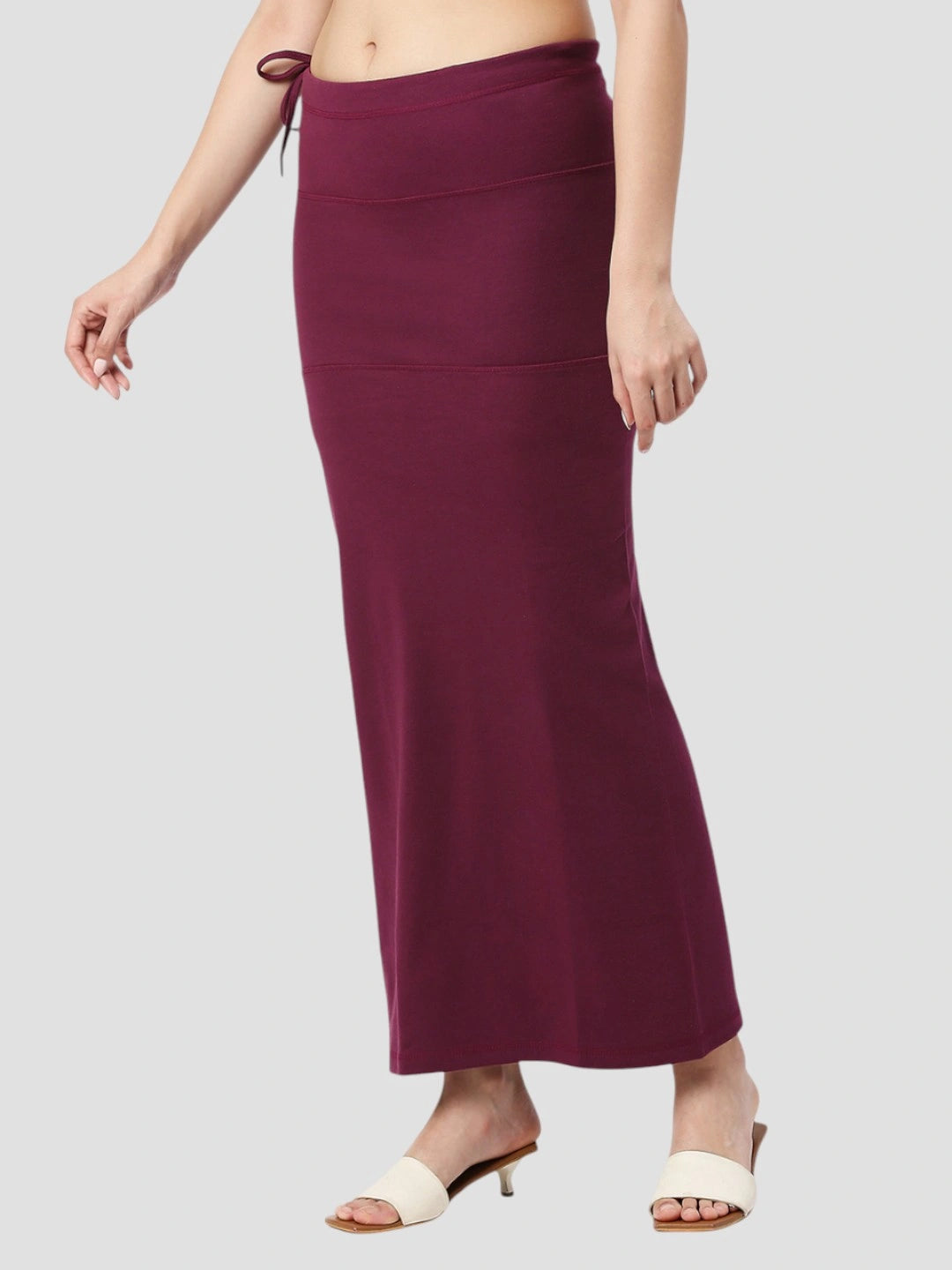 Wine Cotton Lycra Shapewear