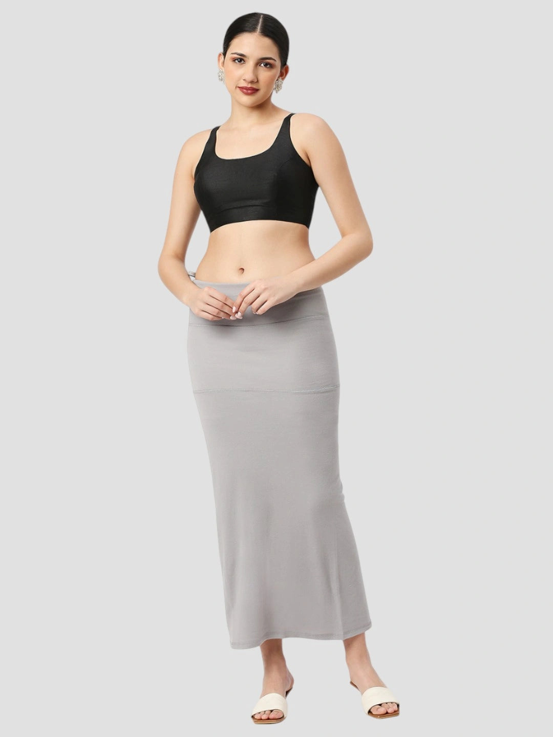 Light Grey Cotton Lycra Shapewear