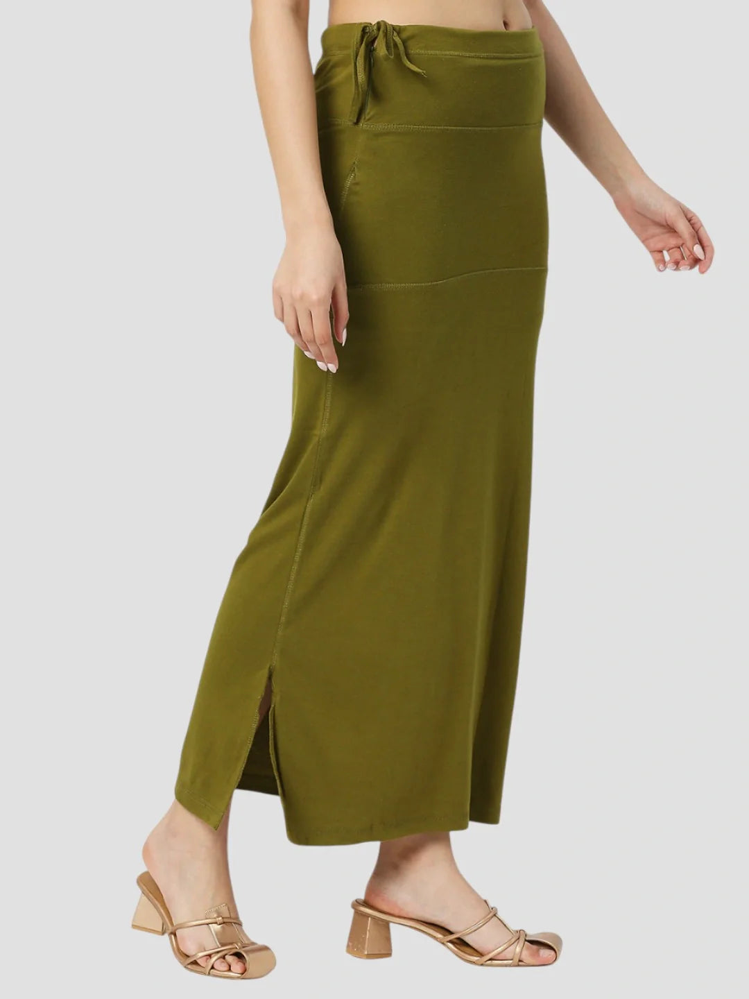 Mehndi Green Cotton Stretchable Spandex Shapewear