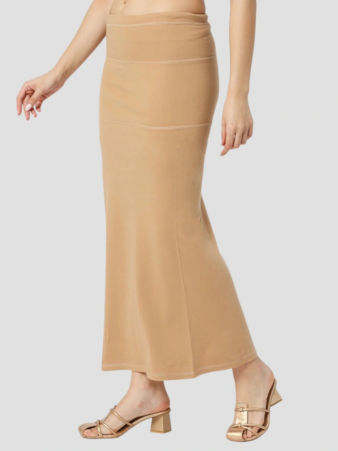 Camel Brown Cotton Stretchable Spandex Shapewear