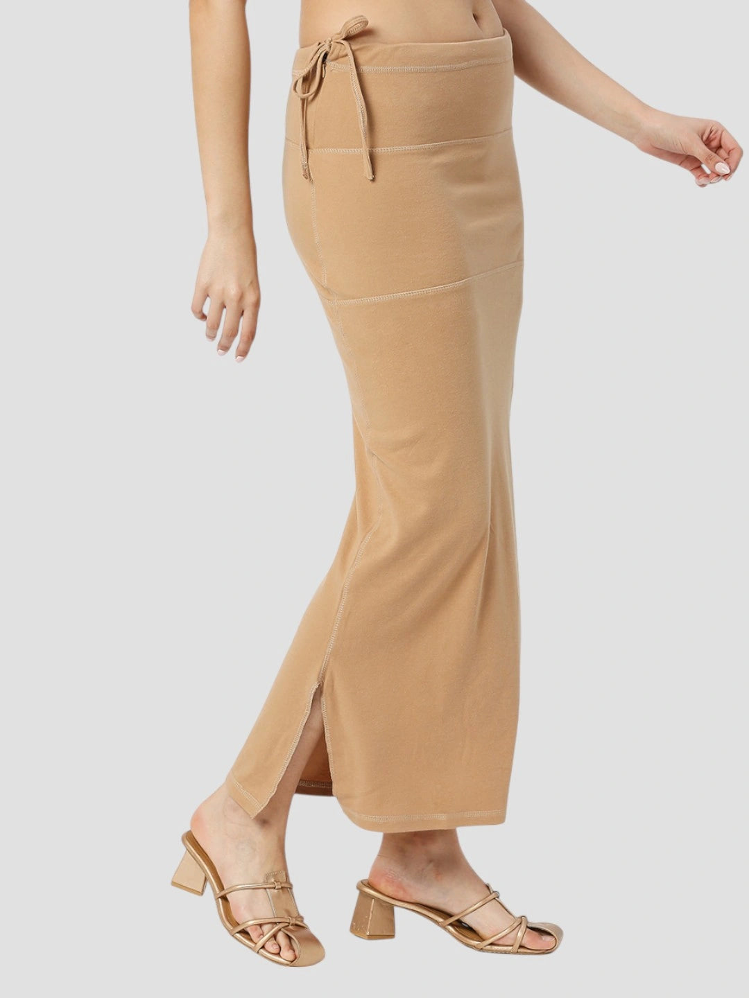 Camel Brown Cotton Lycra Shapewear