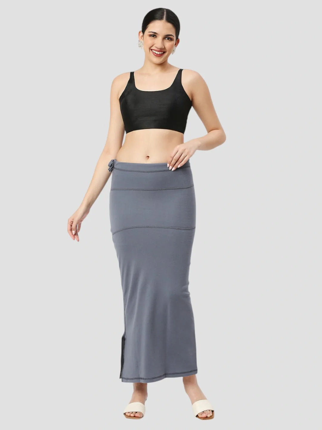 Charcoal Grey Cotton Stretchable Spandex Shapewear