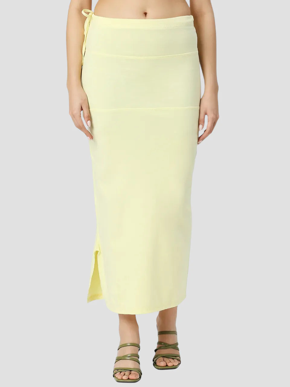 Light Yellow Cotton Lycra Shapewear