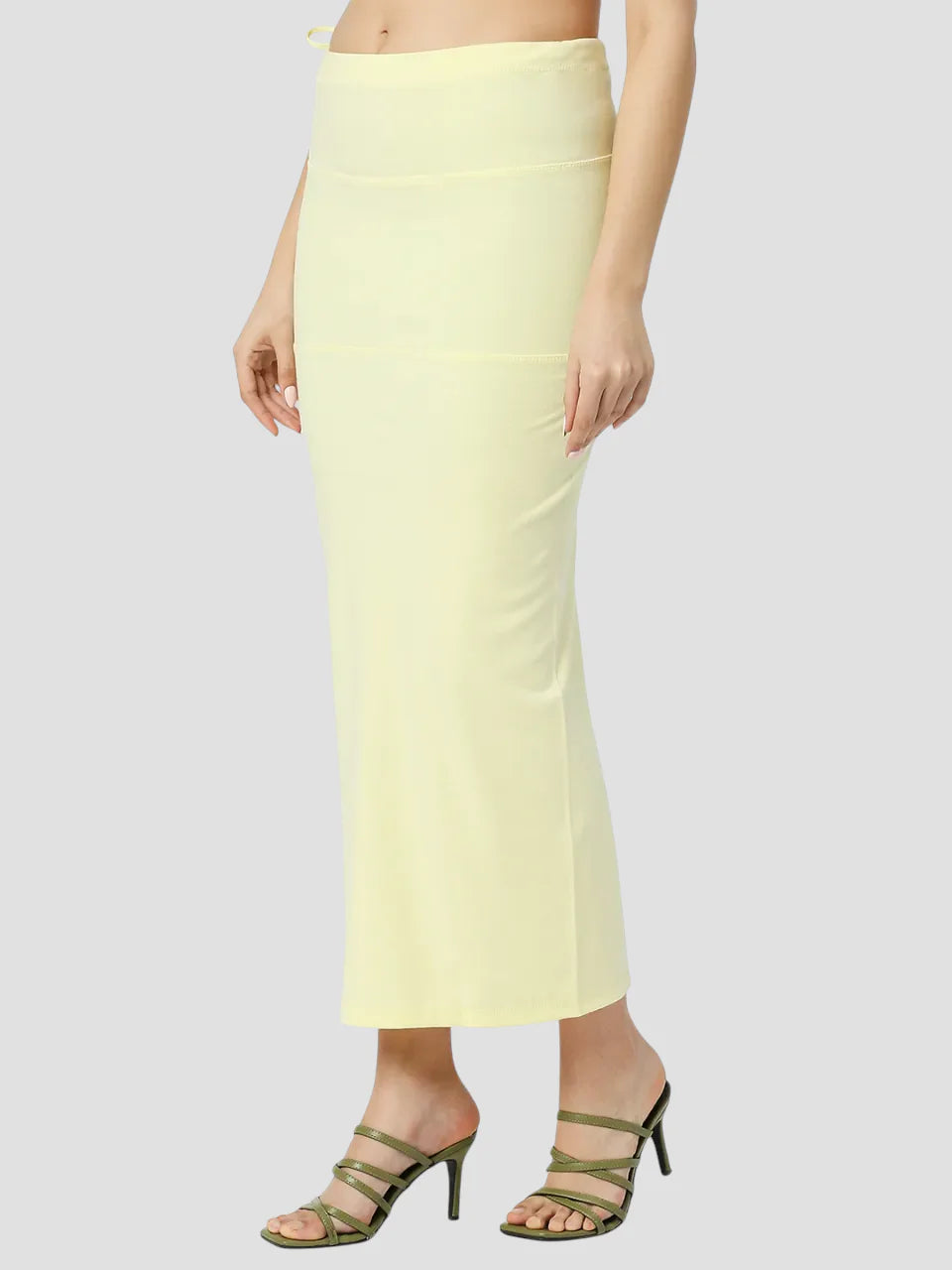 Light Yellow Cotton Lycra Shapewear