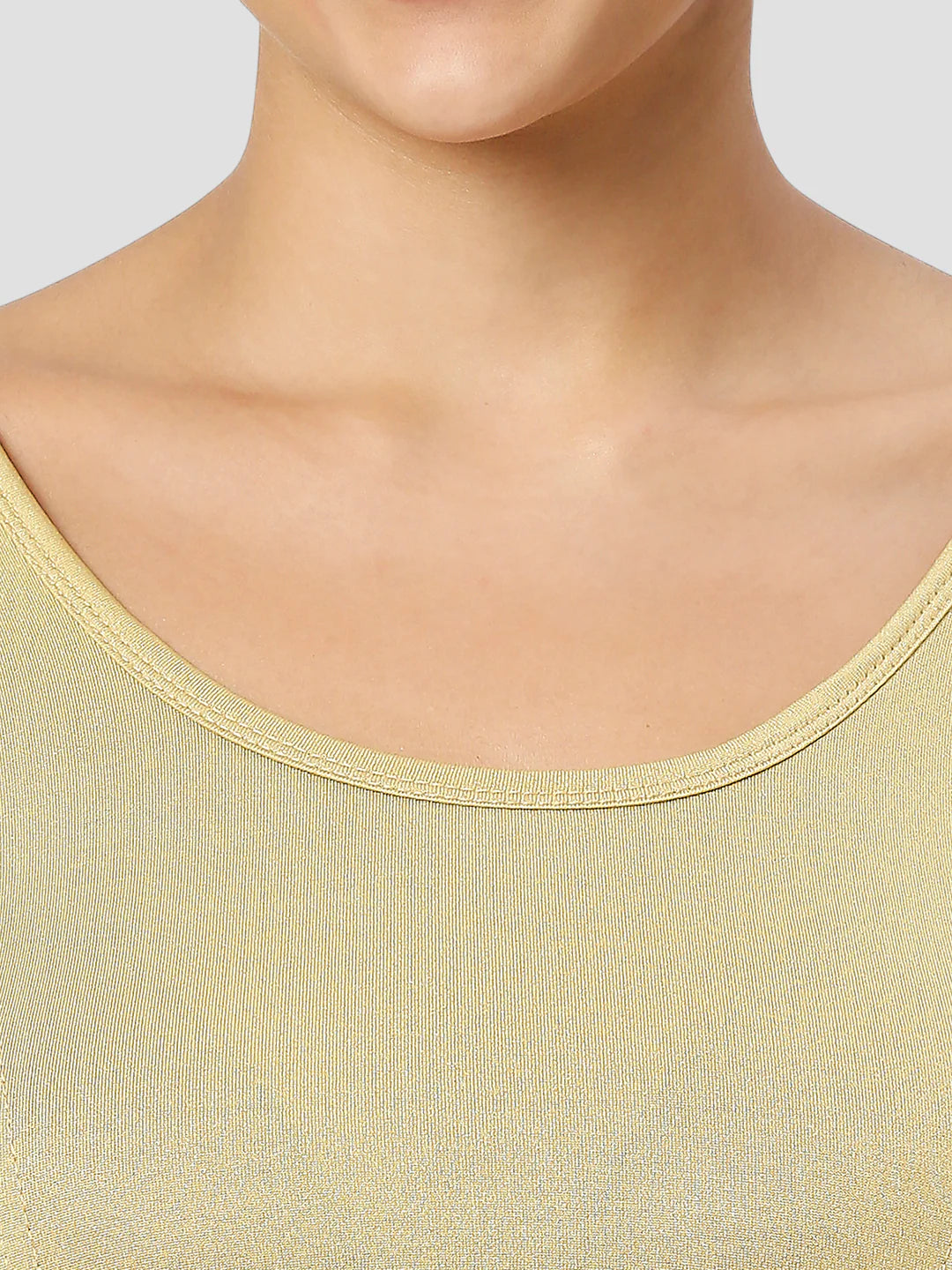 Gold All-Time Bestseller Lycra Round Neck Short Sleeves Readymade Blouse