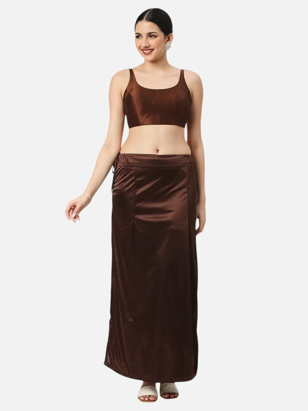 Cocoa Brown Satin Petticoat