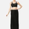 Elegant Black Satin Petticoat