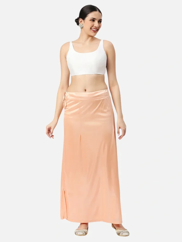 Peach Puff Satin Petticoat