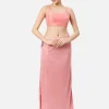 Salmon Pink Satin Petticoat