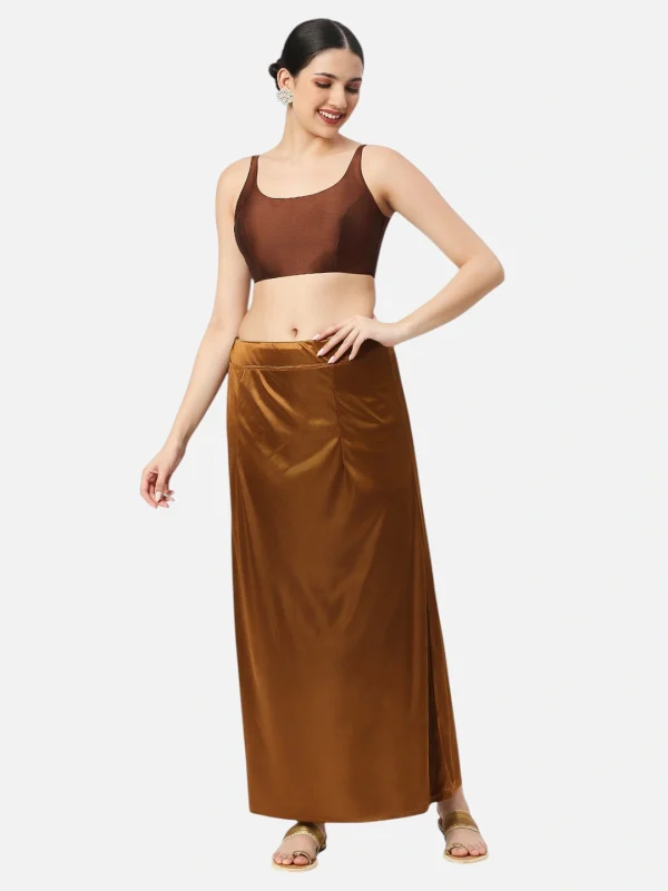 Copper Brown Satin Petticoat